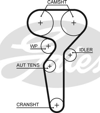 Gates 5685XS - Timing Belt parts5.com