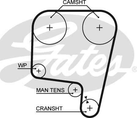 Gates 5340 - Timing Belt parts5.com