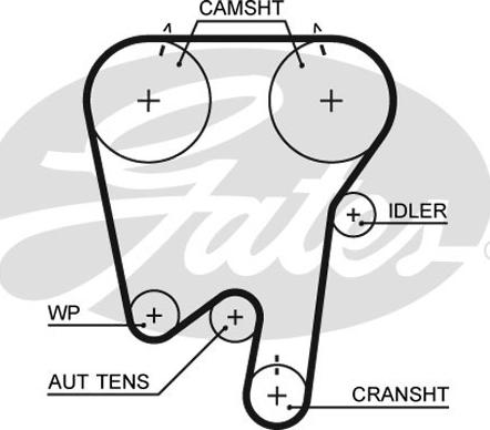 Gates 5378XS - Timing Belt parts5.com