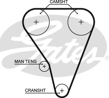 Gates K015289XS - Juego de correas dentadas parts5.com