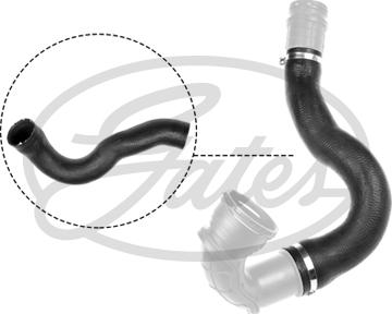 Gates 09-1181 - Charger Intake Air Hose parts5.com