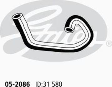 Gates 05-2086 - Radiator Hose parts5.com