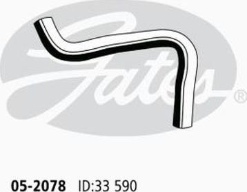 Gates 05-2078 - Radiator Hose parts5.com