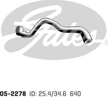 Gates 05-2278 - Radiator Hose parts5.com