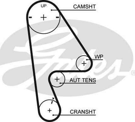 Gates K015410XS - Timing Belt Set parts5.com