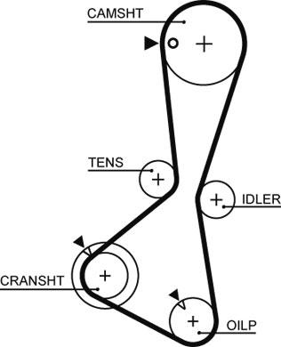 Gates 5374XS - Timing Belt parts5.com