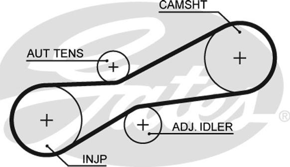 Gates K055323XS - Juego de correas dentadas parts5.com