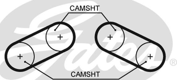 Gates K015527XS - Juego de correas dentadas parts5.com