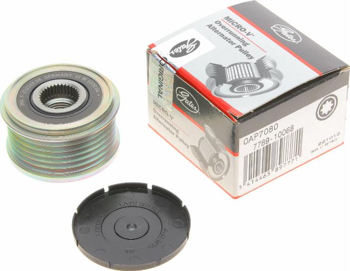 Gates OAP7080 - Pulley, alternator, freewheel clutch parts5.com