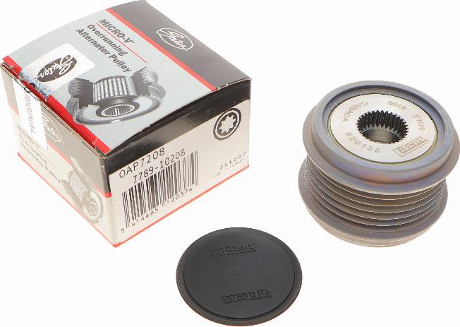 Gates OAP7208 - Pulley, alternator, freewheel clutch parts5.com