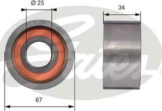 Gates T41178 - Polea inversión / guía, correa distribución parts5.com