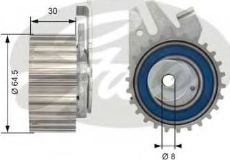 Gates T43042 - Zatezač, zupčasti kaiš parts5.com