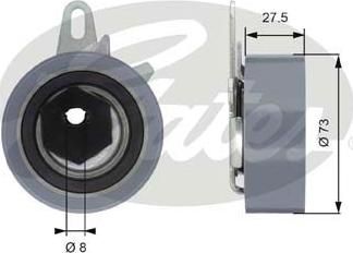 Gates T43054 - Rola intinzator,curea distributie parts5.com