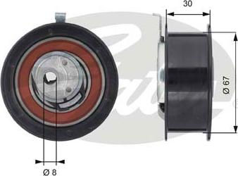 Gates T43069 - Tensioner Pulley, timing belt parts5.com