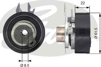 Gates T43061 - Tensioner Pulley, timing belt parts5.com