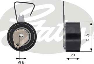 Gates T43141 - Polea tensora, correa dentada parts5.com