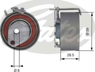 Gates T43126 - Τεντωτήρας, οδοντ. ιμάντας parts5.com