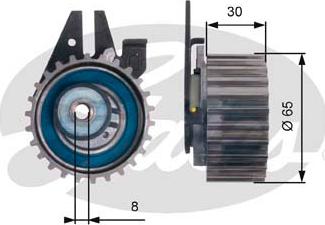 Gates T43211 - Feszítő, fogasszíj parts5.com