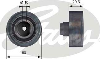 Gates T42050 - Rolka kierunkowa / prowadząca, pasek rozrządu parts5.com