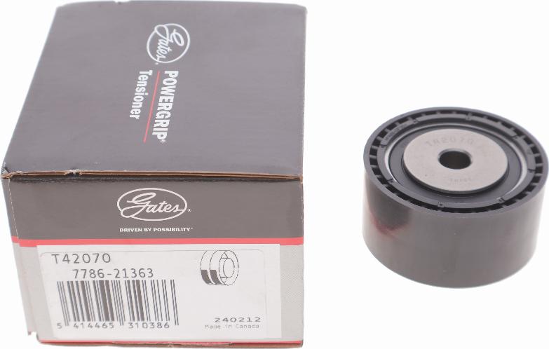 Gates T42070 - Deflection / Guide Pulley, timing belt parts5.com