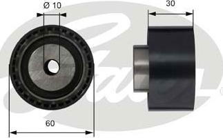 Gates T42070 - Ohjainrulla, hammashihna parts5.com