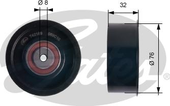 Gates T42169 - Rola ghidare / conducere, curea distributie parts5.com