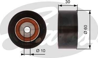 Gates T42162 - Τροχαλία παρέκκλισης, οδοντ. ιμάντας parts5.com