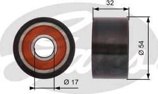 Gates T42167 - Rolka kierunkowa / prowadząca, pasek rozrządu parts5.com