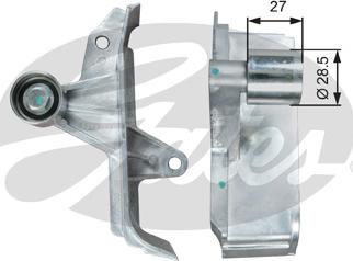 Gates T42313 - Szíjtárcsa / vezetőgörgő, fogasszíj parts5.com