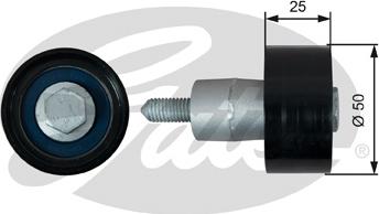 Gates T42317 - Rola ghidare / conducere, curea distributie parts5.com