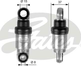 Gates T39097 - Демпер (успокоител-трепт.вибр.), пистов ремък parts5.com