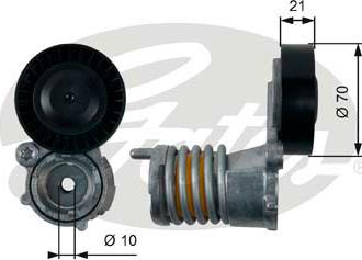 Gates T39157 - Napenjalec jermena, rebrasti jermen parts5.com