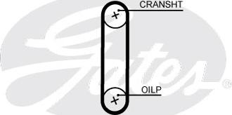 Gates T351HOB - Zupčasti kaiš parts5.com
