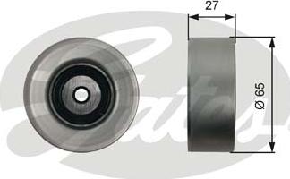 Gates T36451 - Τροχαλία παρέκκλισης, ιμάντας poly-V parts5.com