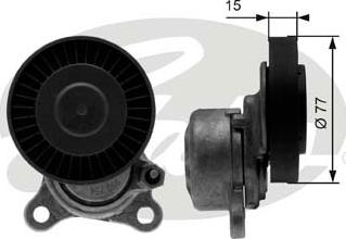 Gates T38441 - Tensor de correa, correa poli V parts5.com