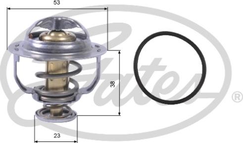 Gates TH42895G1 - Termostat,lichid racire parts5.com