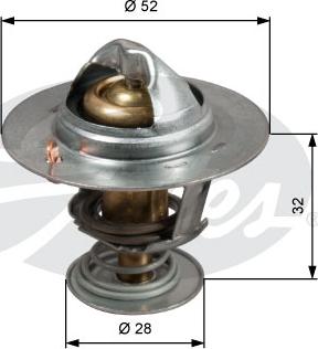 Gates TH50292G1 - Thermostat, coolant parts5.com