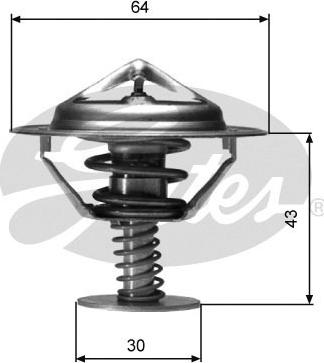 Gates TH05982G1 - Thermostat, coolant parts5.com