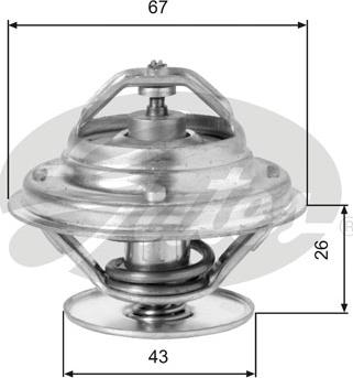 Gates TH05586G1 - Thermostat, coolant parts5.com