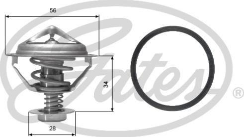 Gates TH05682G1 - Thermostat, Kühlmittel parts5.com