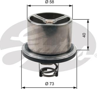 Gates TH07882 - Termostato, refrigerante parts5.com