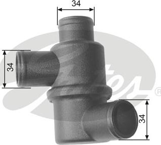 Gates TH15480 - Termostato, refrigerante parts5.com