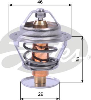 Gates TH10489G1 - Termostato, refrigerante parts5.com