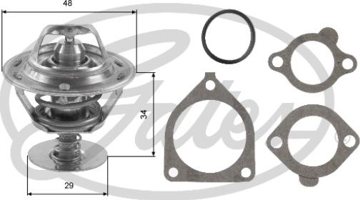 Gates TH39082G1 - Thermostat, coolant parts5.com