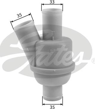 Gates TH35882 - Termostat, soğutma sıvısı parts5.com