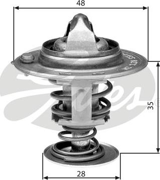 Gates TH30082G1 - Thermostat, Kühlmittel parts5.com