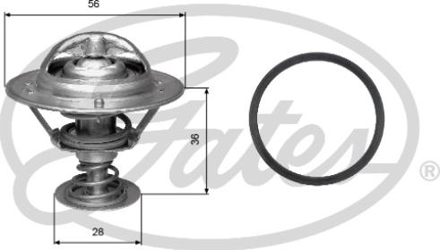 Gates TH31482G1 - Thermostat, Kühlmittel parts5.com