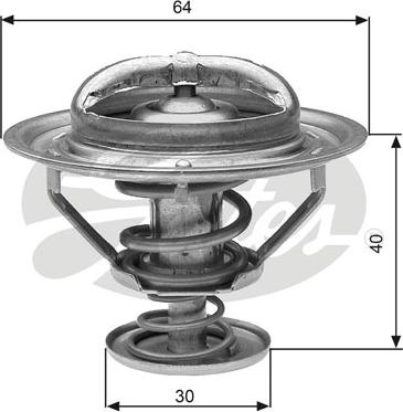 Gates TH31182G1 - Thermostat, coolant parts5.com