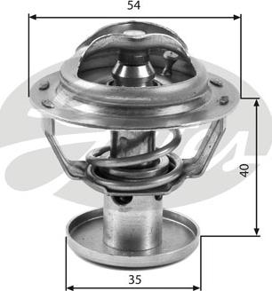 Gates TH32387G1 - Termostato, refrigerante parts5.com