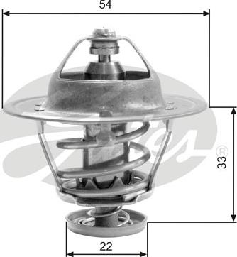 Gates TH22682G1 - Термостат, охладителна течност parts5.com